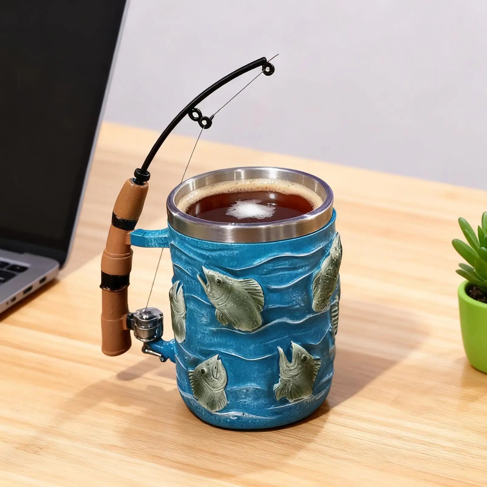 Fishing Rod Decorative Coffee Mug